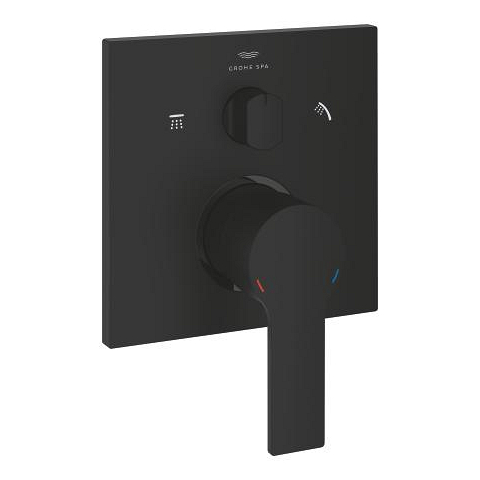 Single-lever mixer with 3-way diverter