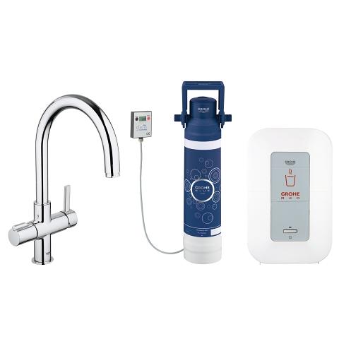 GROHE Red Duo Faucet and single-boiler (4 liters)