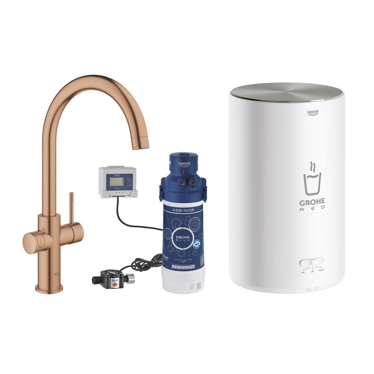 GROHE Red Duo Tap and M Size Boiler GROHE