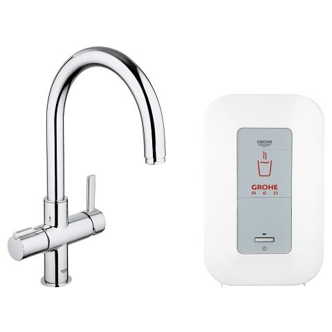 GROHE Red Duo Faucet and single-boiler (4 liters)
