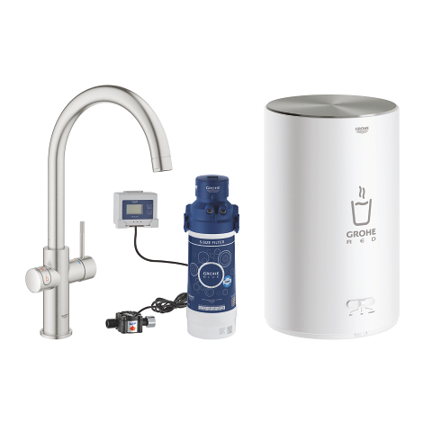 Integrerad vattenkokare och M-size varmvattenberedare