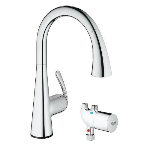 Zedra Ladylux3 Café Touch Pull-down kitchen faucet with touch technology