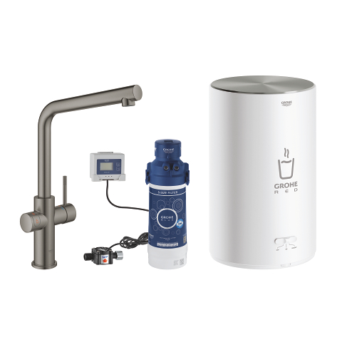 Integrerad vattenkokare och M-size varmvattenberedare
