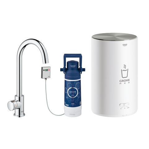 GROHE Red Mono Pillar tap and M size boiler