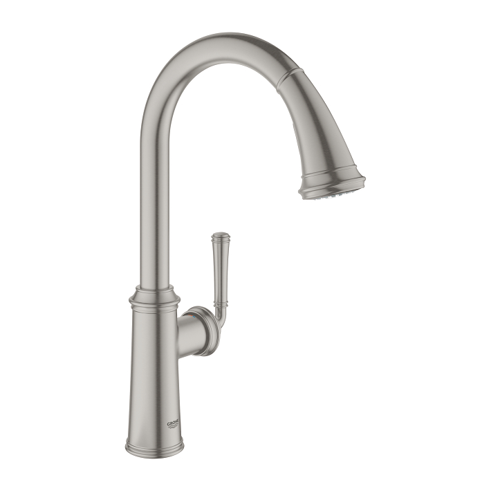 Gloucester - Kitchen Tap C-Spout with Dual Spray - Supersteel 1