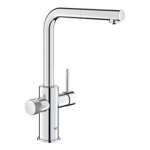 Filter tap with pull-out mousseur