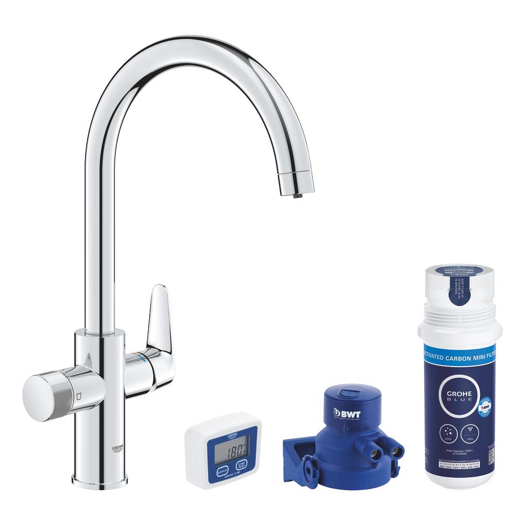GROHE Blue Pure StartCurve Starter kit com filtro de Carbono Ativado ...