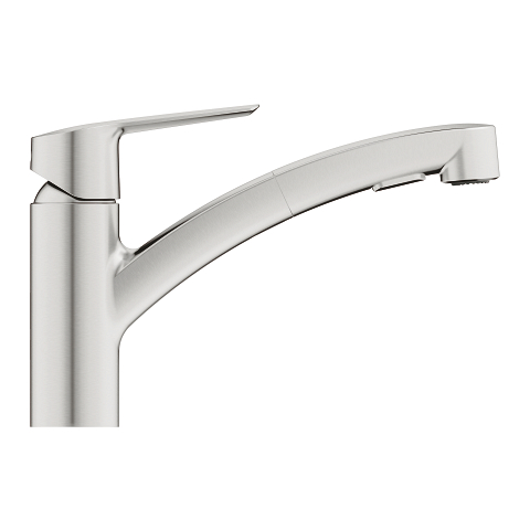 Start - Kitchen Tap Low Spout with Dual Spray - Supersteel 2
