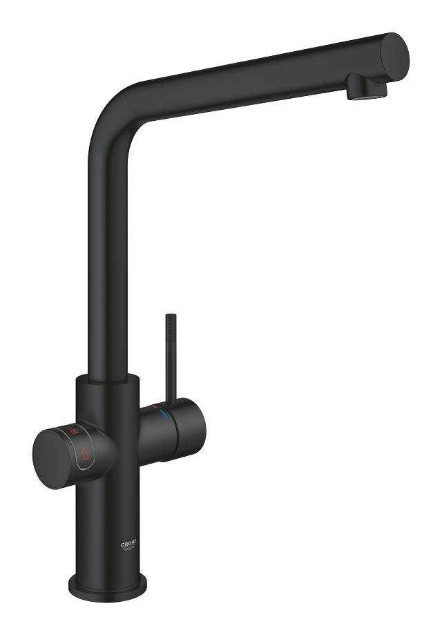 GROHE Red Duo Armatur und Boiler Größe M velvet black