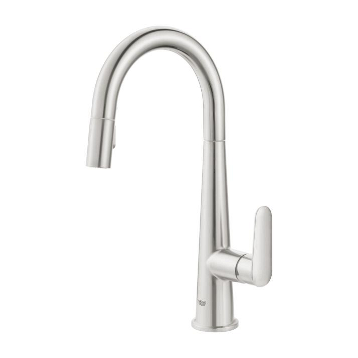Veletto - Kitchen Tap C-Spout with Dual Spray - Supersteel 2