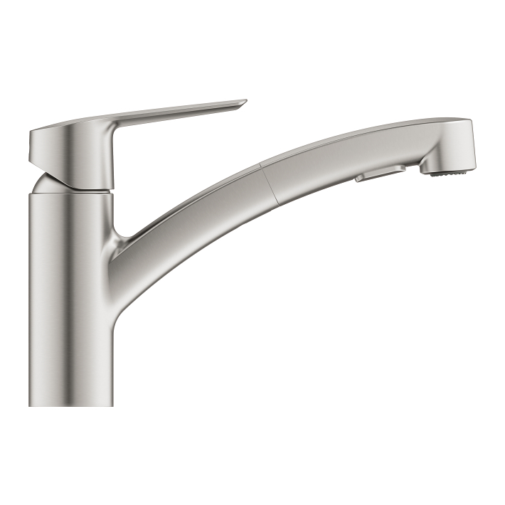 Start - Kitchen Tap Low Spout with Dual Spray - Supersteel 2