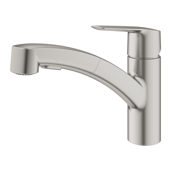 Start - Kitchen Tap Low Spout with Dual Spray - Supersteel 3