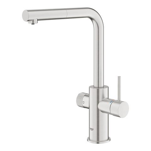 GROHE Blue Pure Minta Filter faucet with pull-out mousseur