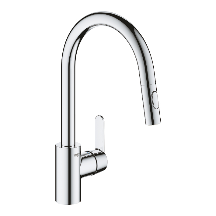 Get - Kitchen Tap C-Spout with Dual Spray - Chrome 1