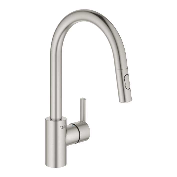 Feel - Kitchen Tap C-Spout with Dual Spray - Supersteel 1