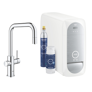 GROHE Blue Home U-spout starter kit with pull-out mousseur