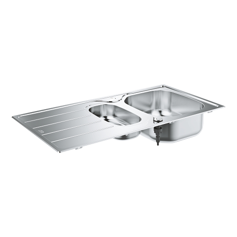 K200 Stainless steel sink with drainer