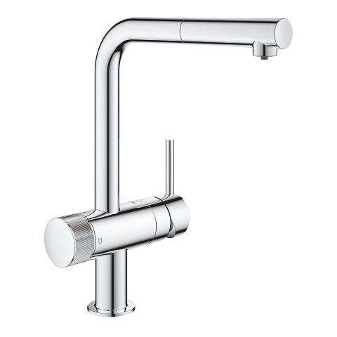 Single-lever sink mixer with filter function