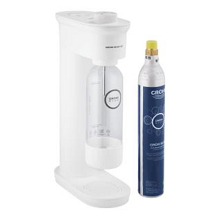 GROHE Blue Fizz Wassersprudler, Starter Set (1 x Trinkflasche, 1 x CO₂ Flasche)