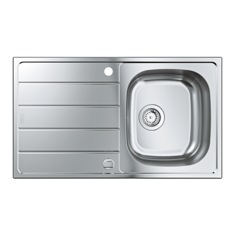 K200 Stainless steel sink with drainer