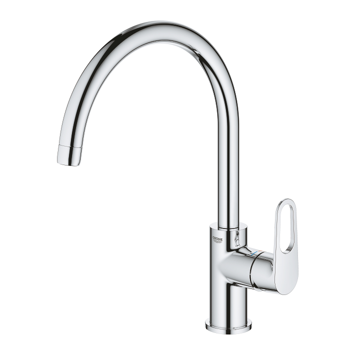 Start Flow - Kitchen Tap C-Spout  - Chrome 2