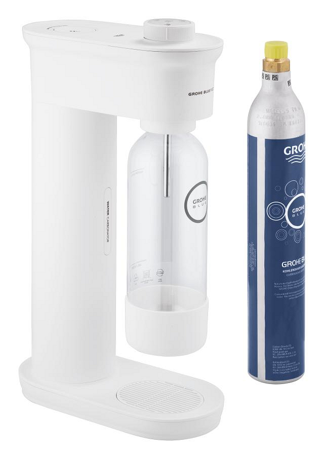 Thumbnail 2: GROHE Blue Fizz Wassersprudler, Starter Set (1 x Trinkflasche, 1 x CO₂ Flasche)