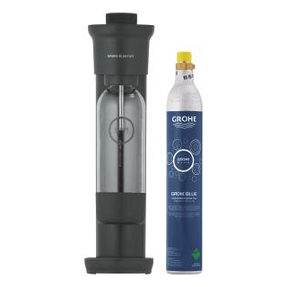Thumbnail 4: GROHE Blue Fizz 'Advanced' Trinkwassersprudler mit CO₂ Anzeige, Starter Set (1 x Trinkflasche, 1 x CO₂ Flasche)