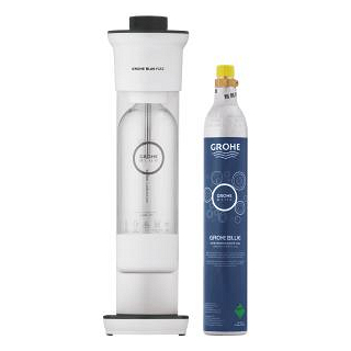 Thumbnail 4: GROHE Blue Fizz  'Advanced' Wassersprudler mit CO₂ Anzeige, Starter Set (1 x Trinkflasche, 1 x CO₂ Flasche)