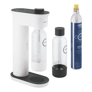 Thumbnail 2: GROHE Blue Fizz 'Advanced' Wassersprudler mit CO₂ Anzeige, Duo Set (2 x Trinkflasche, 1 x CO₂ Flasche)