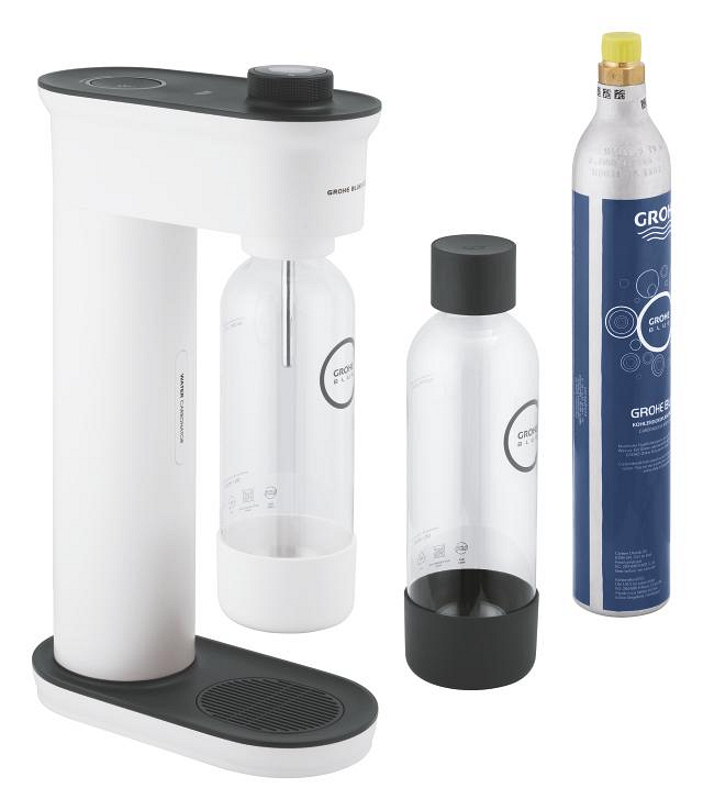 GROHE Blue Fizz 'Advanced' Wassersprudler mit CO₂ Anzeige, Couple
