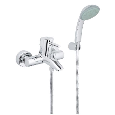 Concetto Single-lever bath mixer with shower set