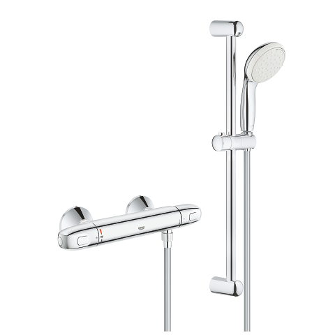 Grohtherm 1000 Thermostatic shower mixer 1/2″ with shower set