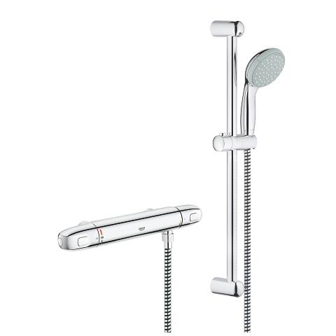 Grohtherm 1000 Thermostatic shower mixer 1/2″ with shower set