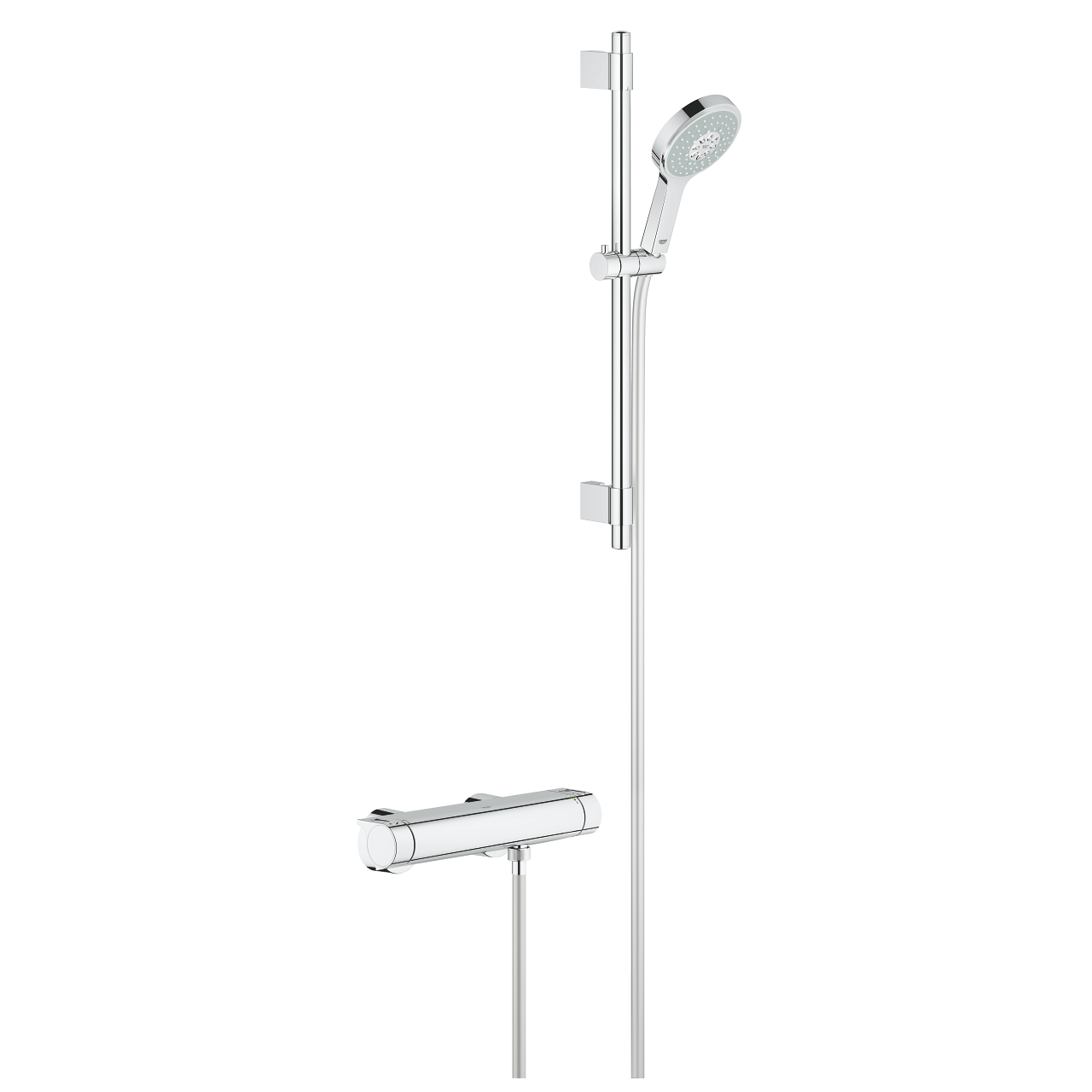 Grohtherm 2000 Thermostatic shower mixer 1/2″ with shower set | GROHE