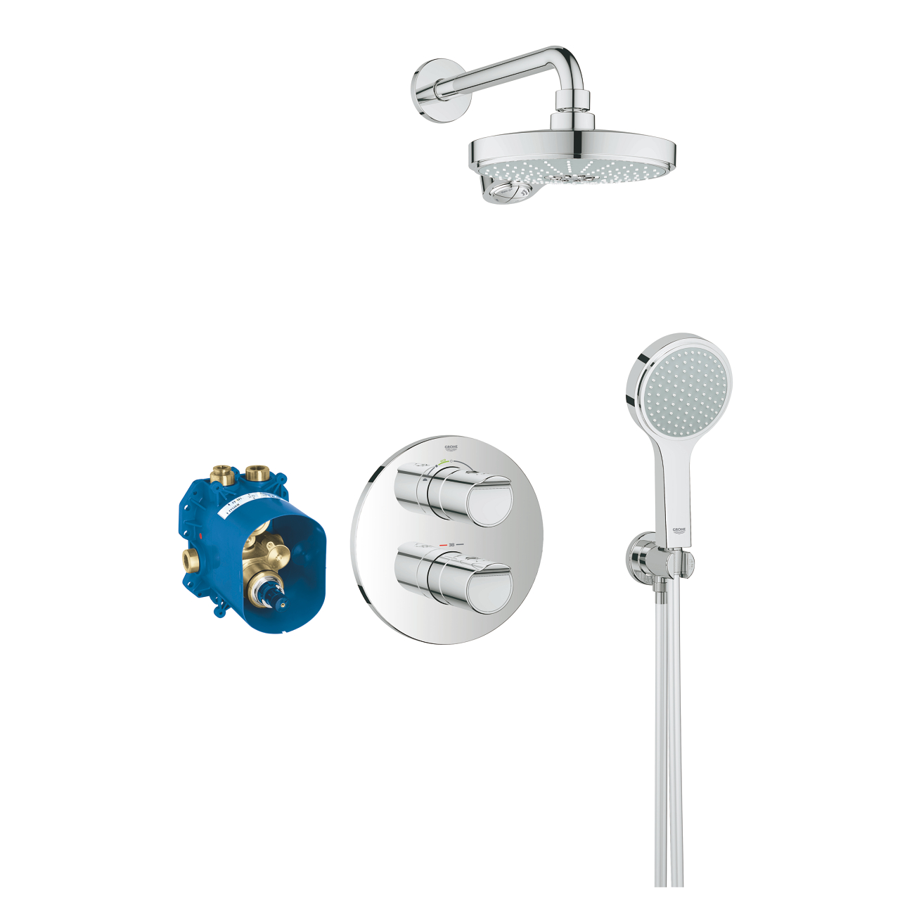 Grohtherm 2000 Perfect shower set with Power&Soul Cosmopolitan 190 GROHE