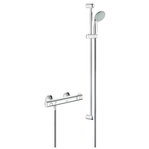 Grohtherm 800 Thermostatic shower mixer 1/2″ with shower set
