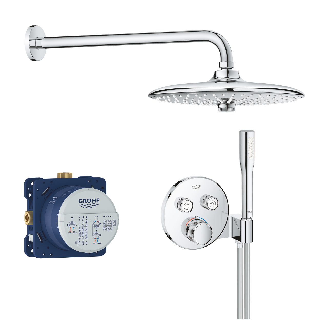 Grohtherm SmartControl Duschsystem Unterputz | GROHE