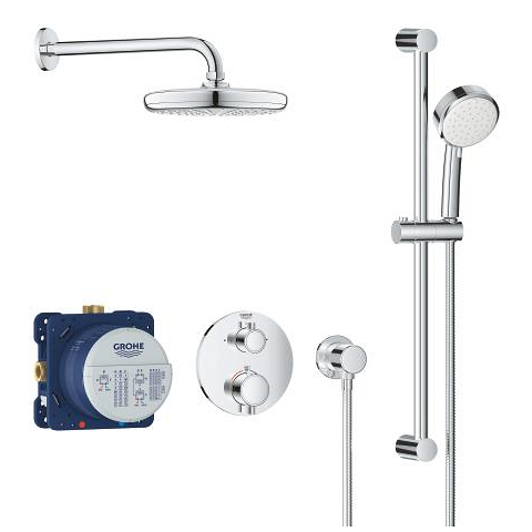 Perfect shower set with Tempesta 210