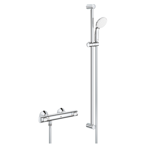 Grohtherm 500 Thermostatic shower mixer 1/2″ with shower set