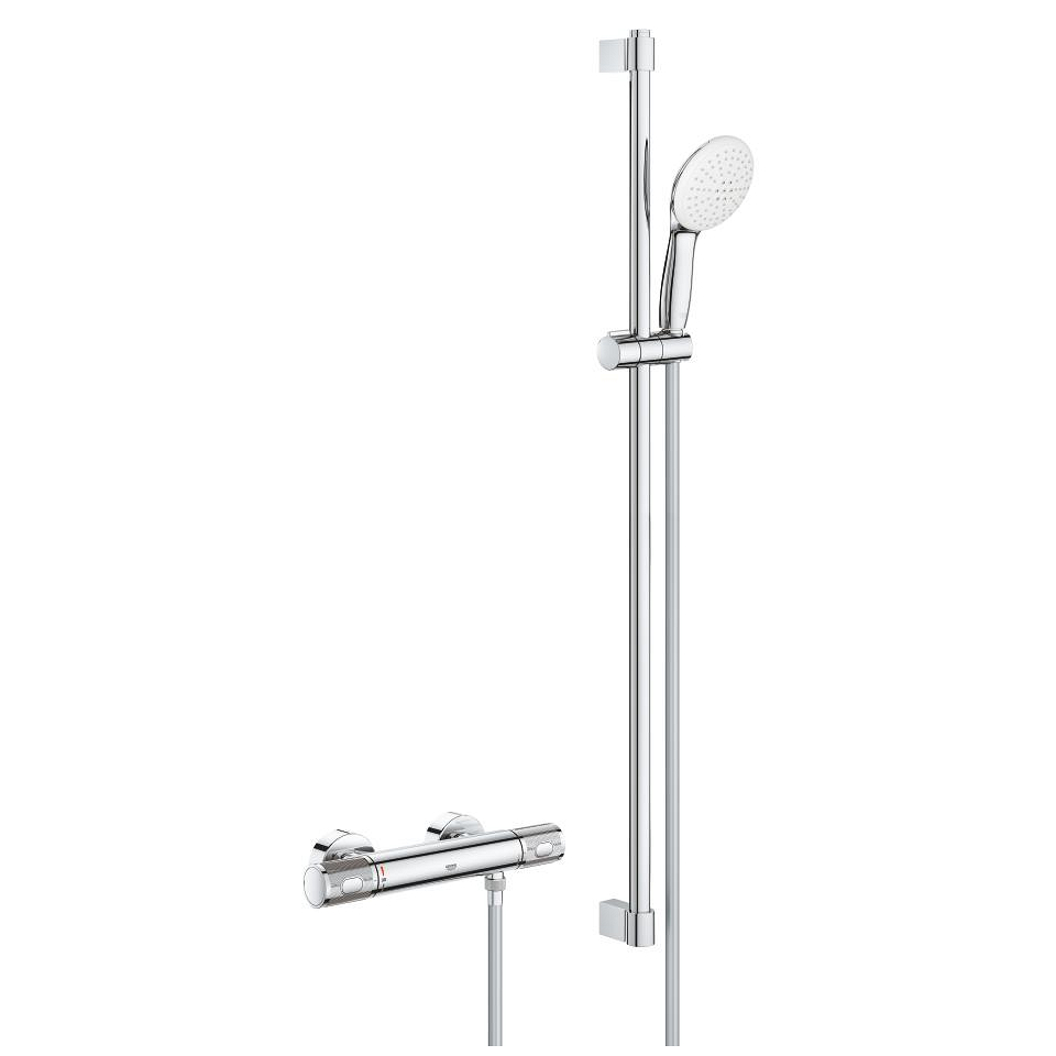 Grohtherm 1000 Performance Thermostat-Brausebatterie, 1/2″ | GROHE