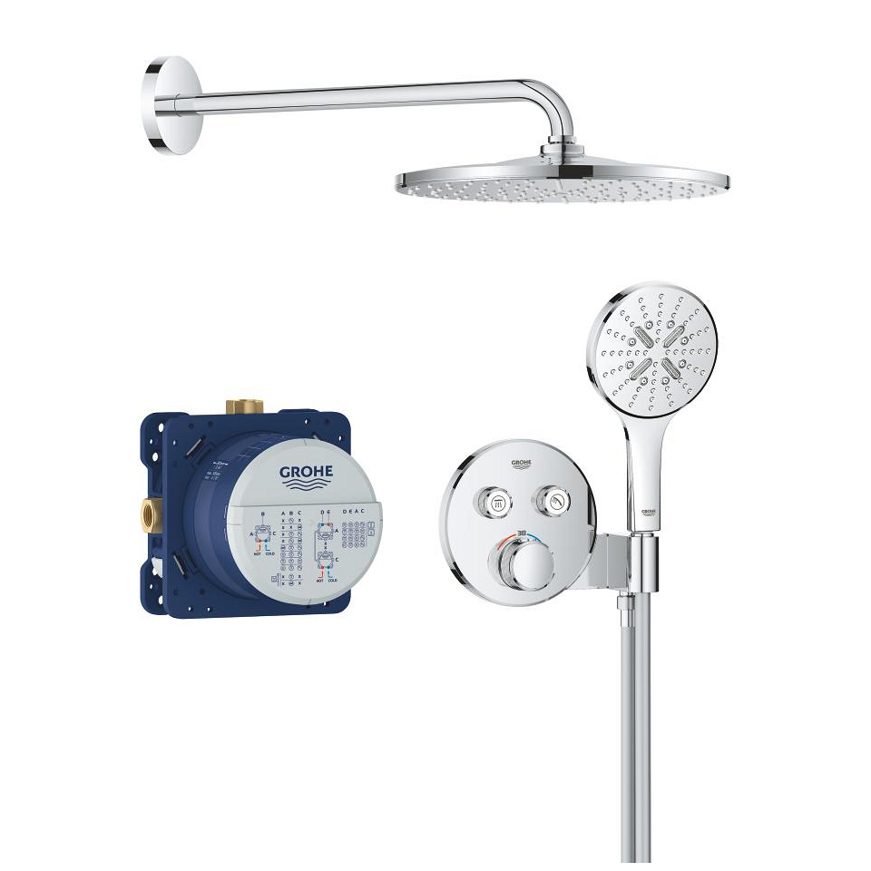 Grohtherm Smartcontrol Concealed Shower System With Rainshower Mono