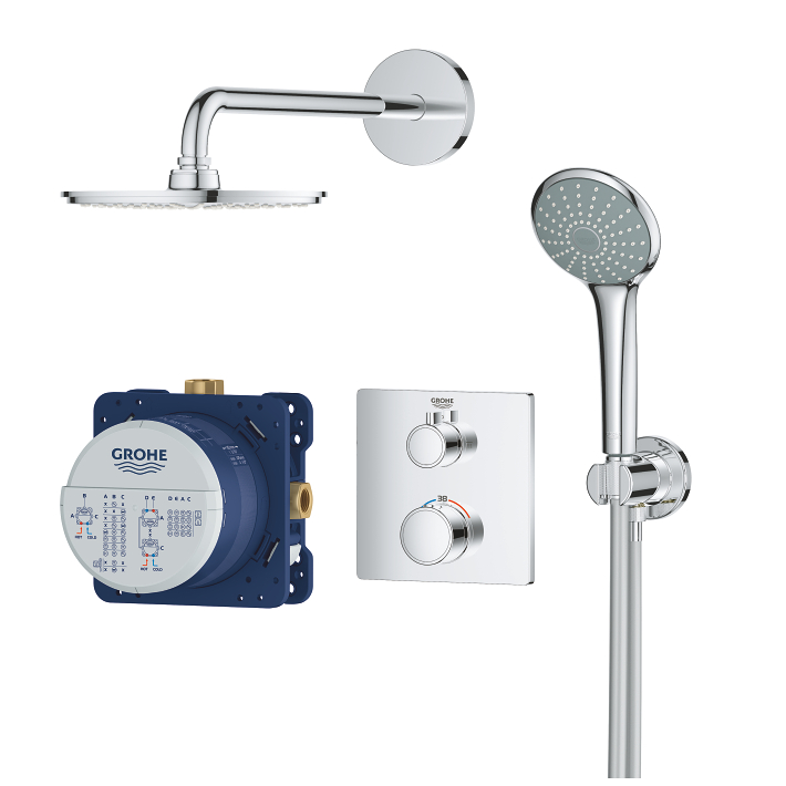 Moen Trim Kit T2282ep Dartmoor Duschsystem Mit Rainshower-Duschkopf, 20 Cm, Chrom – Ohne Ventil