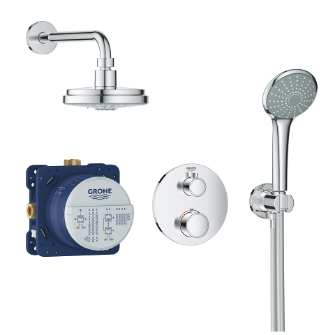Grohtherm Perfect shower set with Rainshower Cosmopolitan 160