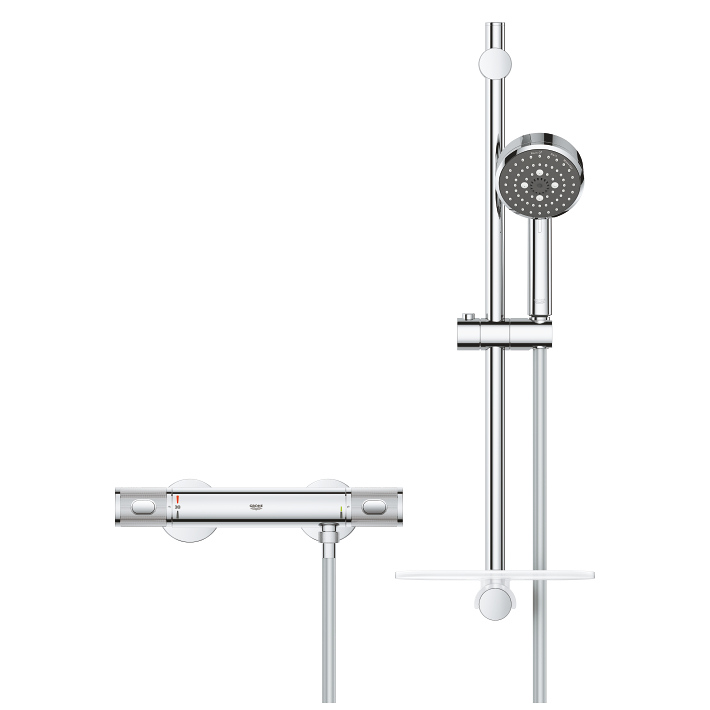 Precision Feel Thermostatic shower set 1/2" 2