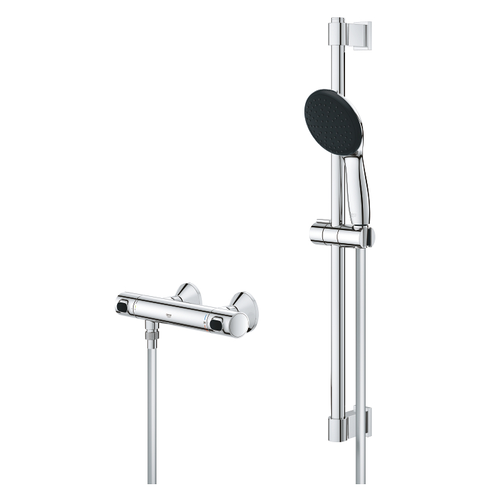 Precision Flow Thermostatic shower mixer 1/2" 3