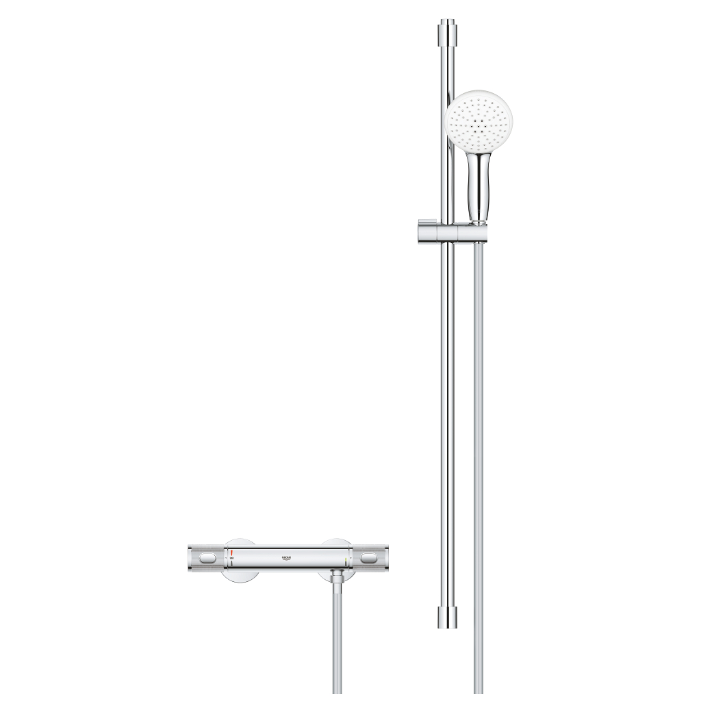 Grohtherm 1000 Performance Thermostat-Brausebatterie, 1/2″ | GROHE