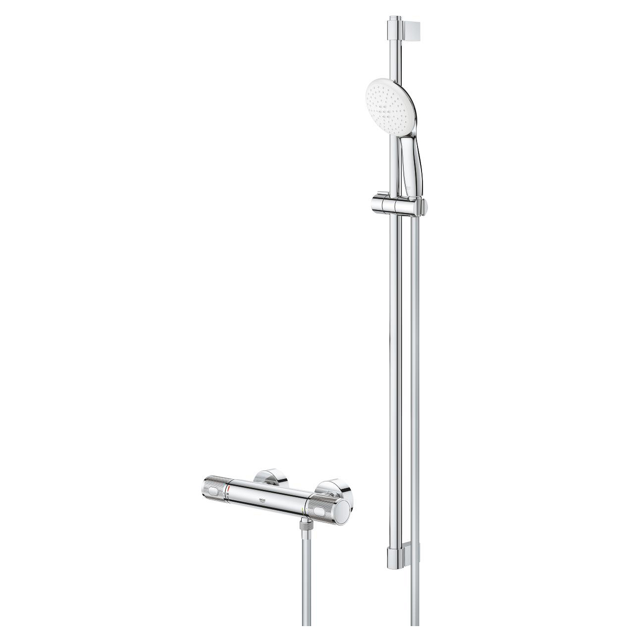 Grohtherm 1000 Performance Thermostat-Brausebatterie, 1/2″ | GROHE