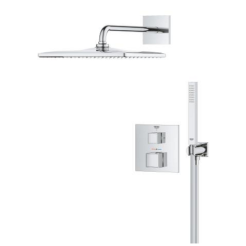 Grohtherm Cube Concealed shower system with Rainshower Mono 310 Cube