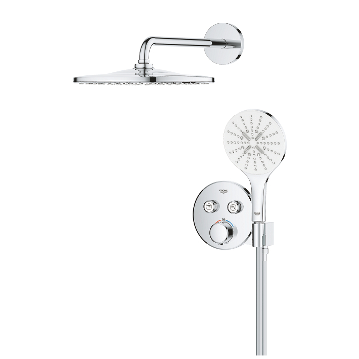 Ensemble de douche Grohe Douchette 3 jets Vitalio Smartactive