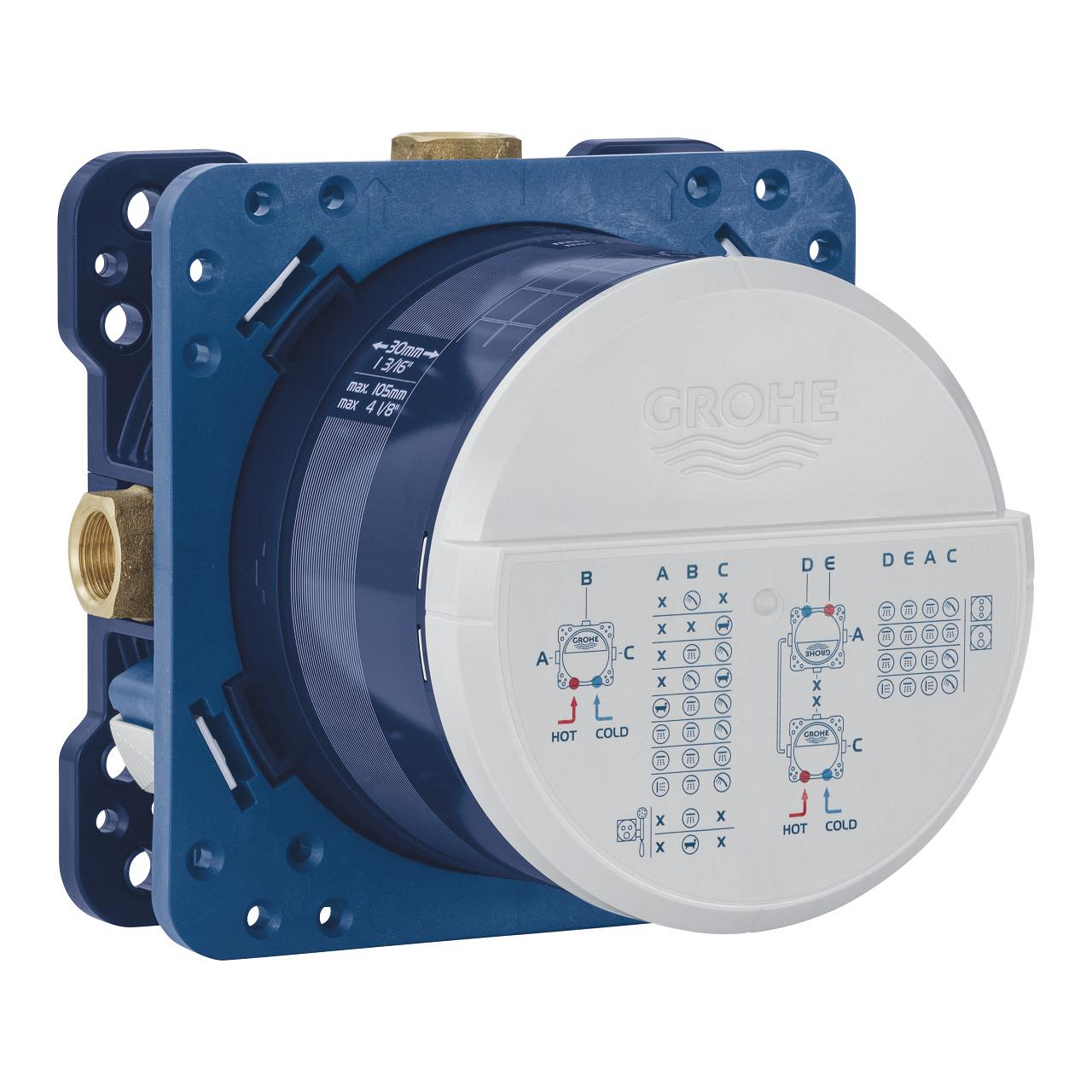 Rapido SmartBox Universal rough-in box, 1/2″ | GROHE